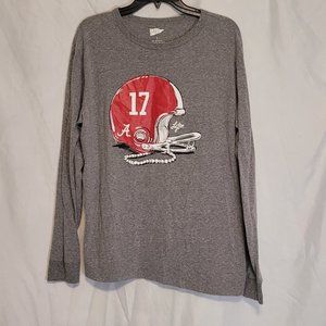 Size Large Gray Long Sleeve University of Alabama Shirt